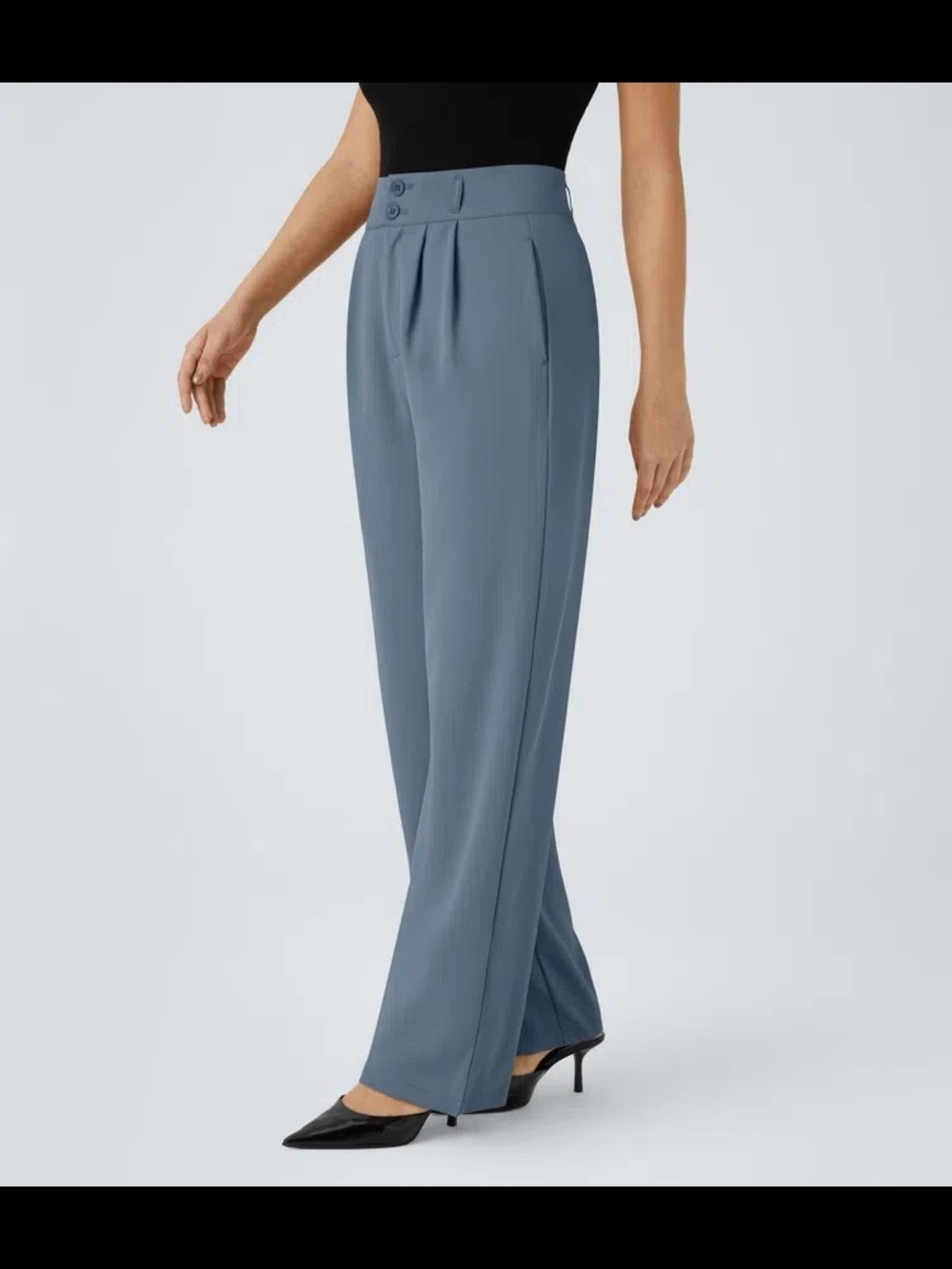 Halara Flex High Waisted Straight Leg Pants Coronet Blue